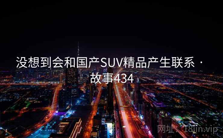 没想到会和国产SUV精品产生联系 · 故事434