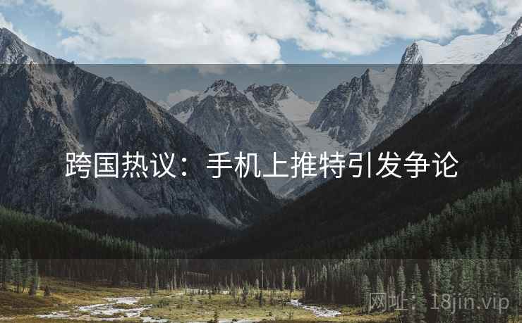 跨国热议:手机上推特引发争论 第2张 跨国热议:手机上推特引发争论 第2张